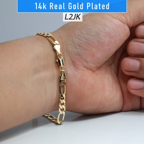 6MM / 8” Figaro Bracelet – Slim Fit, Clean Timeless Design