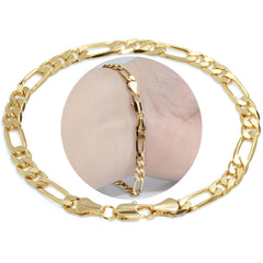 6MM / 8” Figaro Bracelet – Slim Fit, Clean Timeless Design