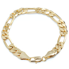 8MM / 8” Figaro Bracelet – Medium Fit-Bold, clean, and timeless