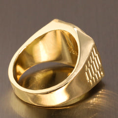 18k Gold Crown Ring Plated