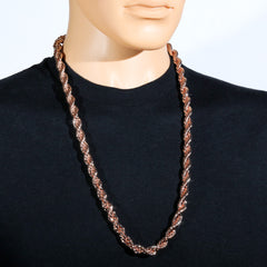10mm/30" Thick Gold Rope Chain Gold Silver Black Rosegold