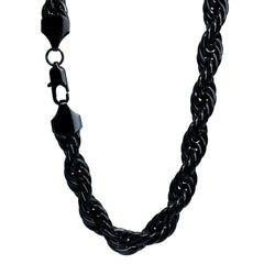 10mm/30" Thick Gold Rope Chain Gold Silver Black Rosegold