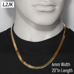 20" Herringbone Necklace 4mm-11mm (Copy)
