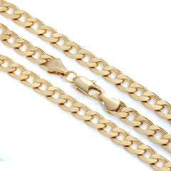 7mm 24" Flat Cuban Chain Necklace