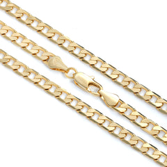 6mm 24" Flat Cuban Chain Necklace