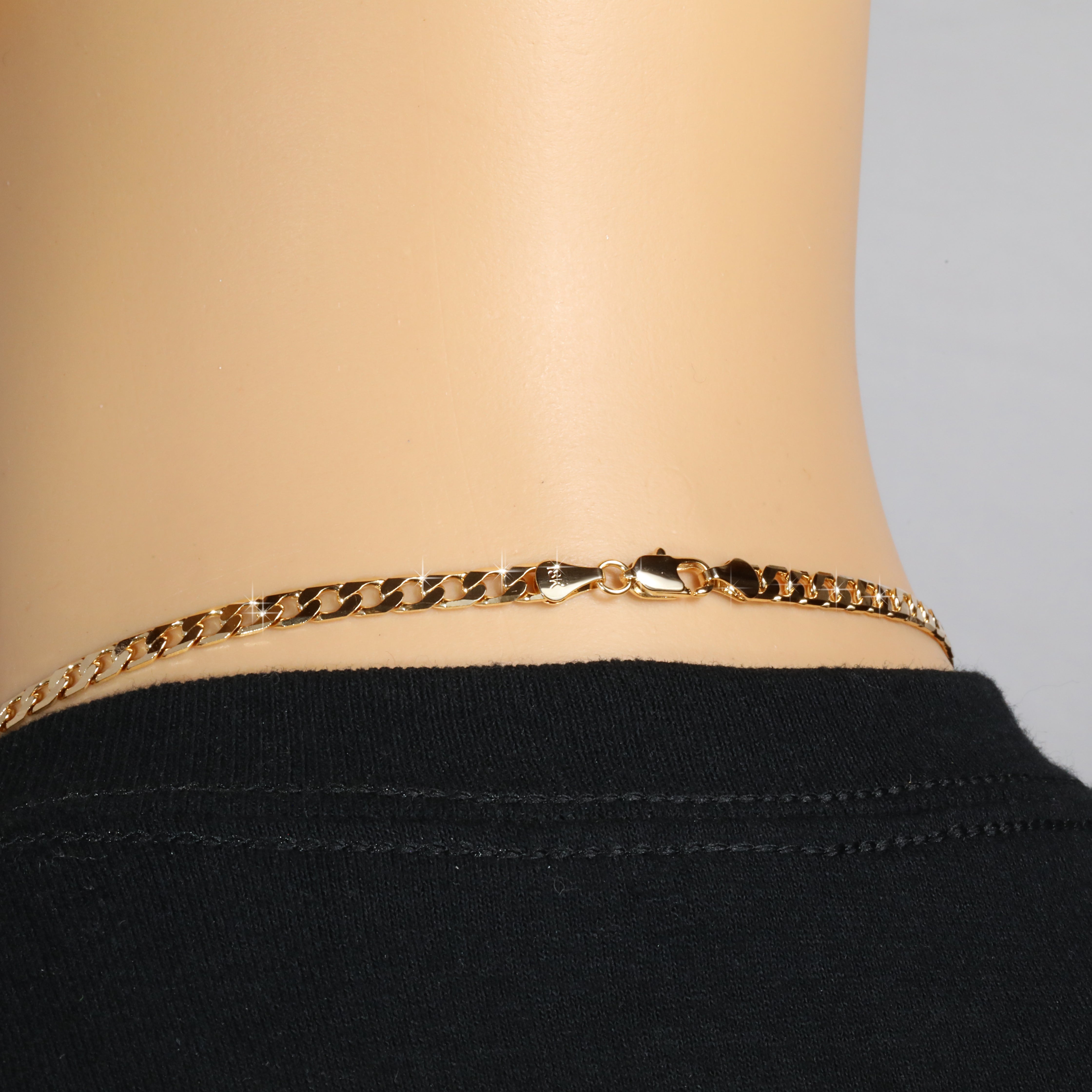 5mm 24" Flat Cuban Chain Necklace