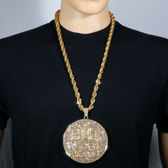 Huge Extra Large " BIG 23 " Fully Iced | 14k Gold Plated Necklace