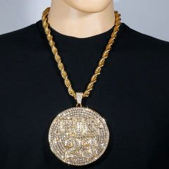 Huge Extra Large " BIG 23 " Fully Iced | 14k Gold Plated Necklace