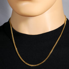 3mm 20" 24" 30" Slim Cuban Chain Necklace