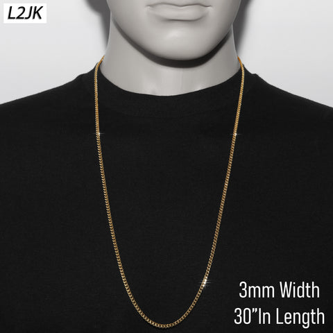 30" Cascade Cuban Chain Necklace