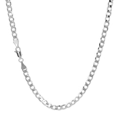 Cuban Link Choker Chain 18" Inches 5mm / 925 Silver Plated
