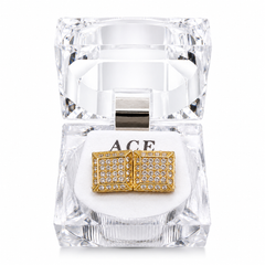 Hip Hop Square Stud Earrings – AAA+ CZ Mounted Gold Iced Out Earrings for Men & Women | Fashion Jewelry