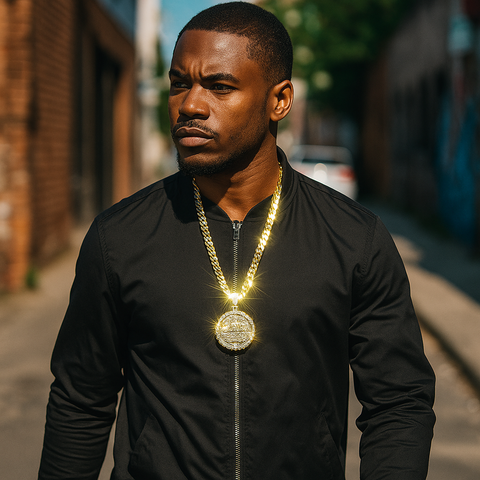 Gold Last Supper Pendant Necklace – 10mm Miami Cuban Link Chain (30")