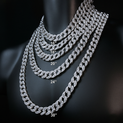 FULLY ICED OUT 18"-30" (Silver)