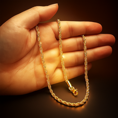 Gold Rope Chain 24" China