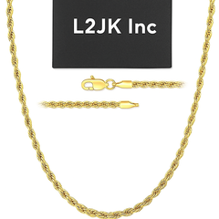 Gold Rope Chain 24" China