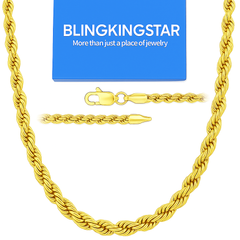 Gold Rope Chain 30" China 2-9mm