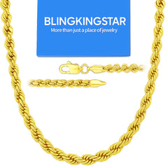 Gold Rope Chain 36" China 2-9mm (Copy)