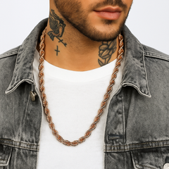 10mm/30" Thick Gold Rope Chain Gold Silver Black Rosegold