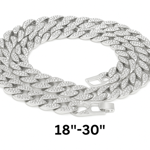 FULLY ICED OUT 18"-30" (Silver)