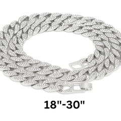 FULLY ICED OUT 18"-30" (Silver)