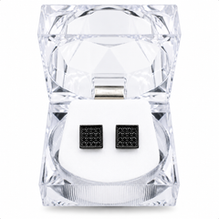 Hip Hop M Square Stud Earrings – AAA+ CZ Mounted Black-Black Iced Out Earrings for Men & Women | Fashion Jewelry (Copy) (Copy) (Copy) (Copy)
