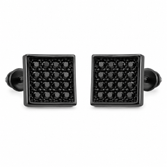 Hip Hop M Square Stud Earrings – AAA+ CZ Mounted Black-Black Iced Out Earrings for Men & Women | Fashion Jewelry (Copy) (Copy) (Copy) (Copy)