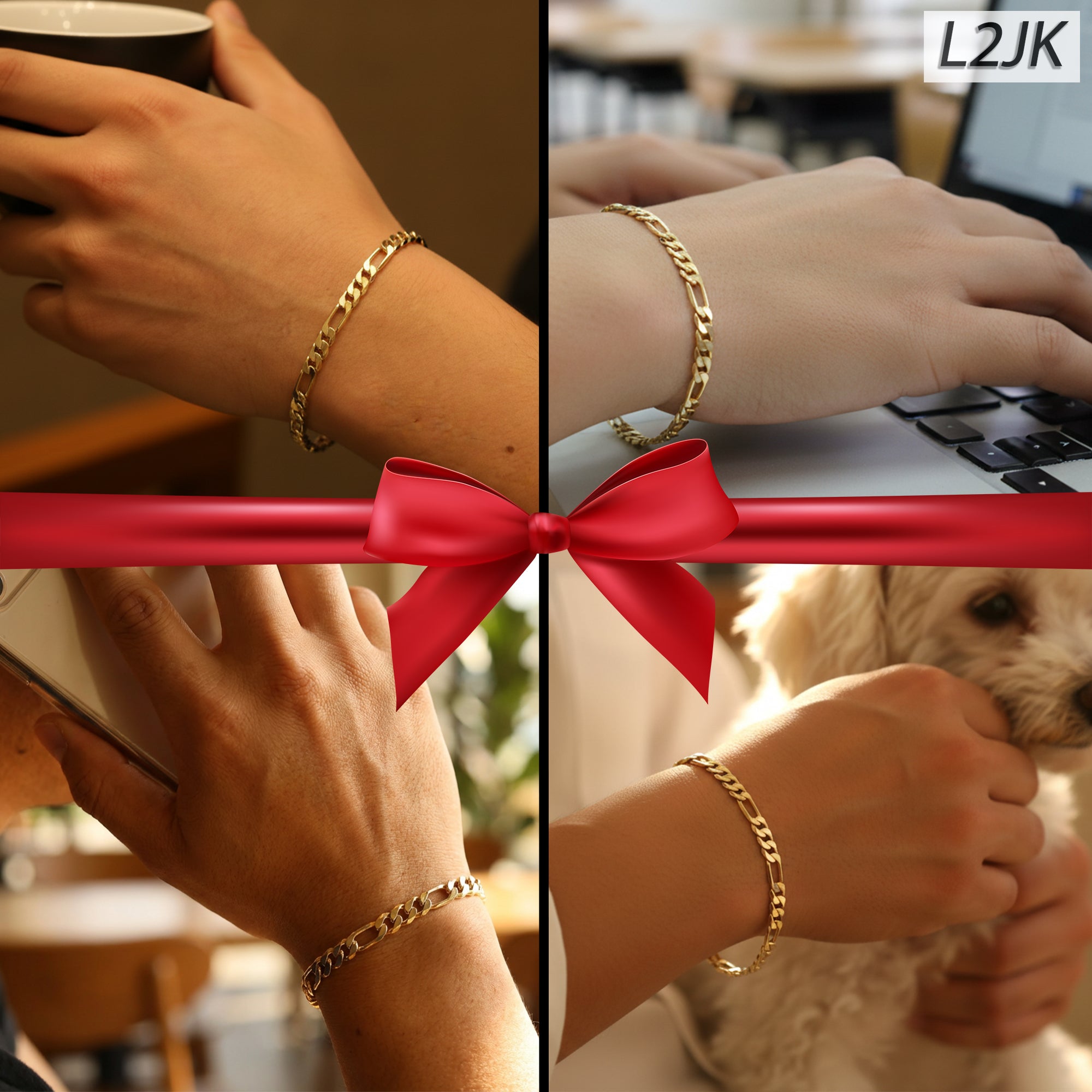 5MM / 8” Figaro Bracelet – Slim Fit, Clean Timeless Design