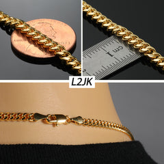 3mm 20" 24" 30" Slim Cuban Chain Necklace