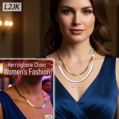 20" Herringbone Necklace 4mm-11mm (Copy)