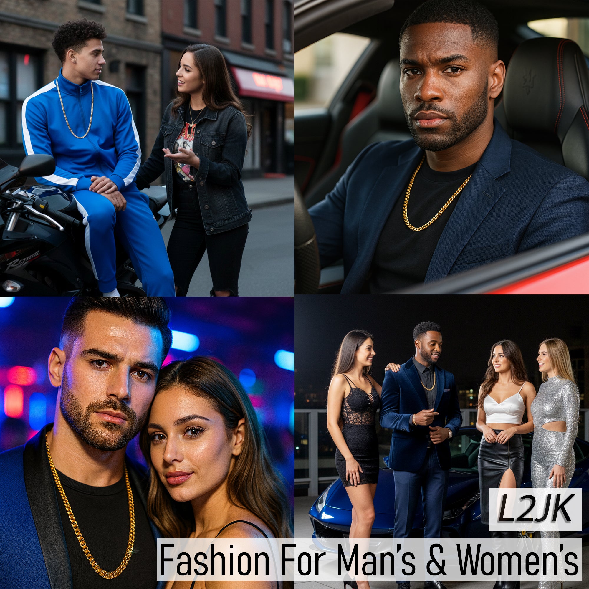 Solid Curb Cuban Chain Necklace 10mm 30" Push Clasp