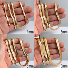 20" Herringbone Necklace 4mm-11mm (Copy)