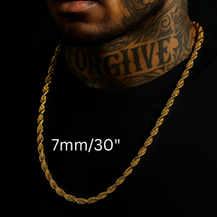 Gold Rope Chain 30" China 2-9mm