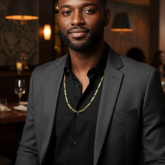 6 MM/24" FIGARO LINK CHAIN NECKLACE 14K REAL GOLD FILLED