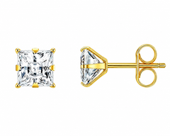 72 Pairs GOLD SQUARE CZ Stud Earrings Set | Hypoallergenic 316L Surgical Steel | 7MM & 9MM Cubic Zirconia Earrings for Men & Women (Copy) (Copy)