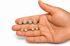 72 Pairs GOLD CZ Stud Earrings Set | Hypoallergenic 316L Surgical Steel | 7MM & 9MM Cubic Zirconia Earrings for Men & Women (Copy)