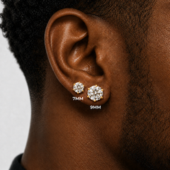 72 Pairs GOLD CZ Stud Earrings Set | Hypoallergenic 316L Surgical Steel | 7MM & 9MM Cubic Zirconia Earrings for Men & Women (Copy)