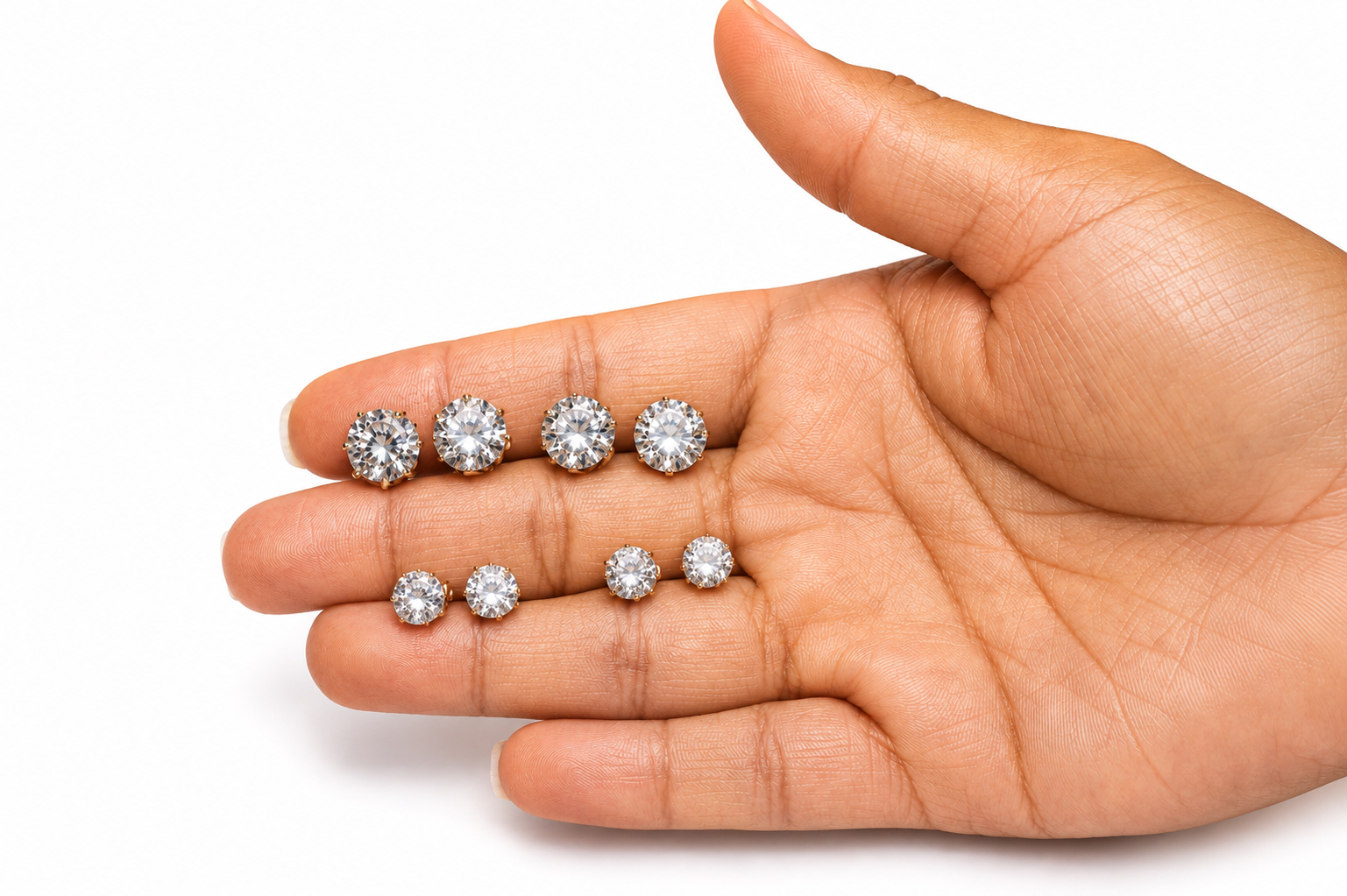 72 Pairs Stainless Steel ROUND CZ Stud Earrings Set | Hypoallergenic 316L Surgical Steel | 7MM & 9MM Cubic Zirconia Earrings for Men & Women
