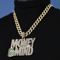 Large Jumbo Huge Money On My Mind 14k Gold Plated 20" Cuban Chain Necklace