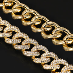 XXL Huge Money On My Mind House 14k Gold Plated 20" Cuban Thick Chain Box Clasp