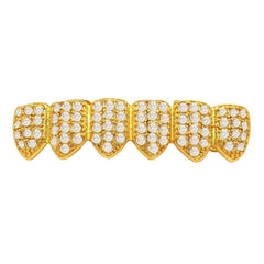 GRILLZ SET GOLD CZ FULLY ICED OUT
