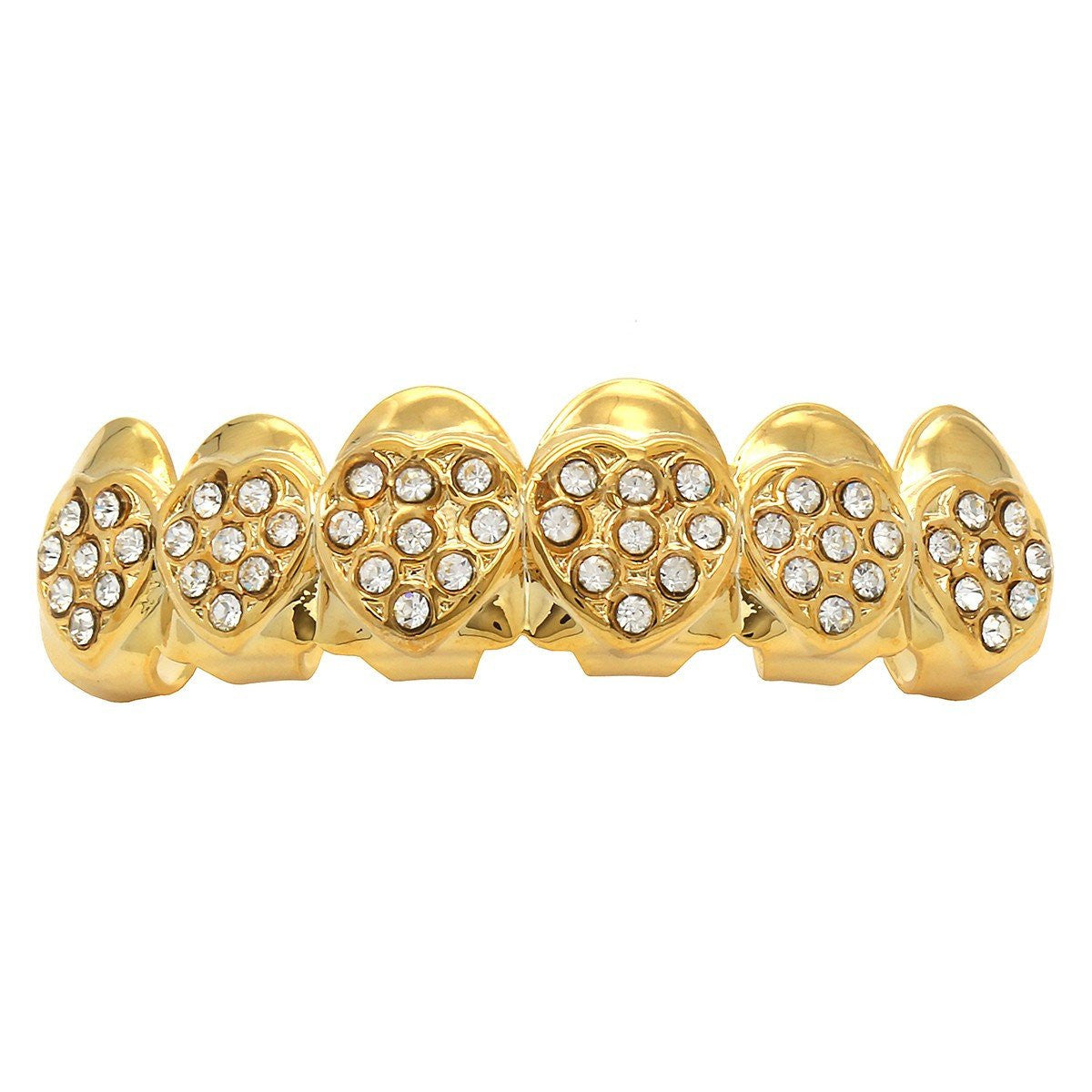 GOLD TOP GRILLZ HEARTS