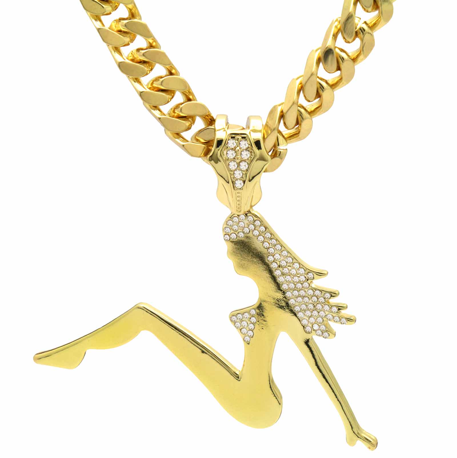 GOLD SEXY GIRL NECKLACE
