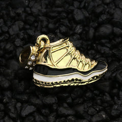 Concord Shoe Pendant 24" Rope Chain Hip Hop 18k Jewelry