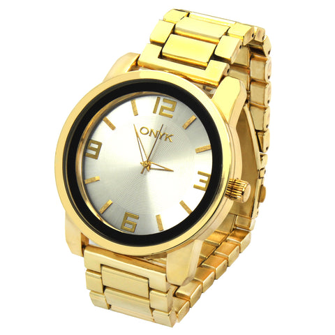 Gold ONYK G# Metal Band Watch