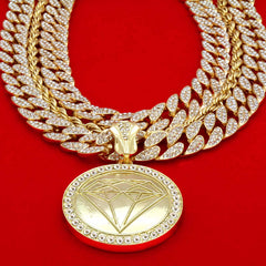 2 CUBAN Bundle Set-Diamond Gold