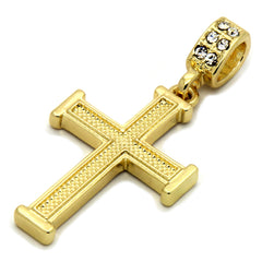 Staple Cross Pendant Necklace