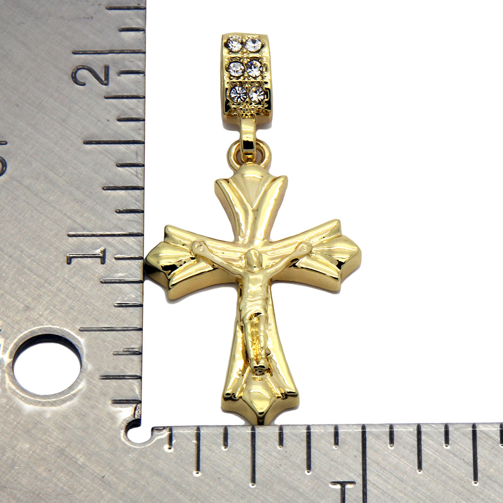 Fourchee Cross Pendant Necklace