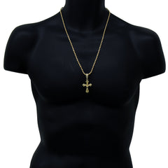 Fourchee Cross Pendant Necklace