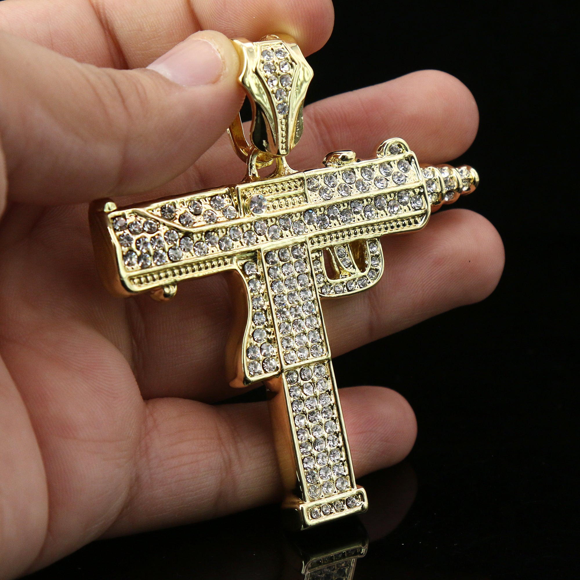 2 CUBAN CHAIN & GOLD AK-47 Necklace  BlingKingstar Jewelry – BlingKingStar